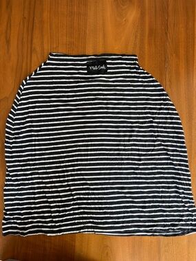 Black & White Striped nursing and car seat cover